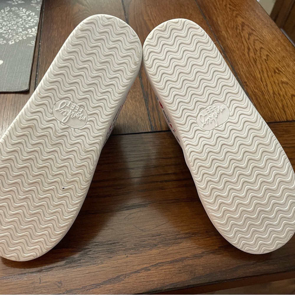 Monkey feet CHD awareness shoes